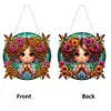 >SALE<Double Sided Special Shape Cute Girl Diamond Painting Hanging Pendant for Wall