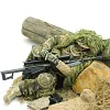 Plastic multi-accessory military model 12-inch jungle sniper with Barrett 1/6 soldier