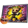 Groot Wall Marvel-Full Round Diamond Painting 40*35CM