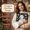 (25x25cm)DIY Snowman Framed Handmade Pearl Painting Art Craft Kit Living Home Decor