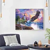 Eagle and lighthouse-11CT Stamped Cross Stitch 60*45cm