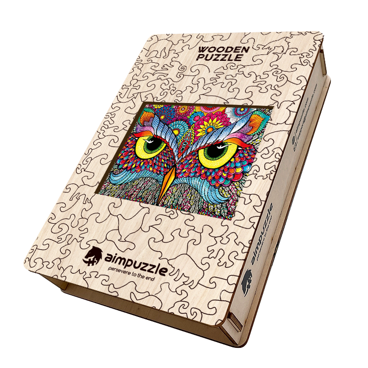 Owl's Eye Wooden Jigsaw Puzzle