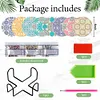 8Pcs Diamond Painting Crushed Flower Coasters Craft Kit with Holder