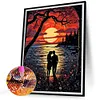 Diamond Painting-DIY Full Round Drill Lakeside Lovers