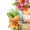 Wooden Special Shape Parrot 2 Hooks Diamond Painting Hook Rail for Wall Cabinet