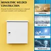 [US Local Warehouse] Electrical Junction Box IP55 Waterproof Metal Electrical Enclosure 24x24x28in with Fan-Vent Design Enclosure Steel Box for Electronics Services and Battery Accessories