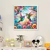 Flowers Hummingbird-11CT Stamped Cross Stitch 40*40cm