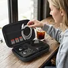 Travel Carrying Storage Organizer with Mesh Pocket for Anbernic RG477M Handheld Game Console Scratchproof Box Storage Bag (Game Consoles Not Included) Protective Accessories
