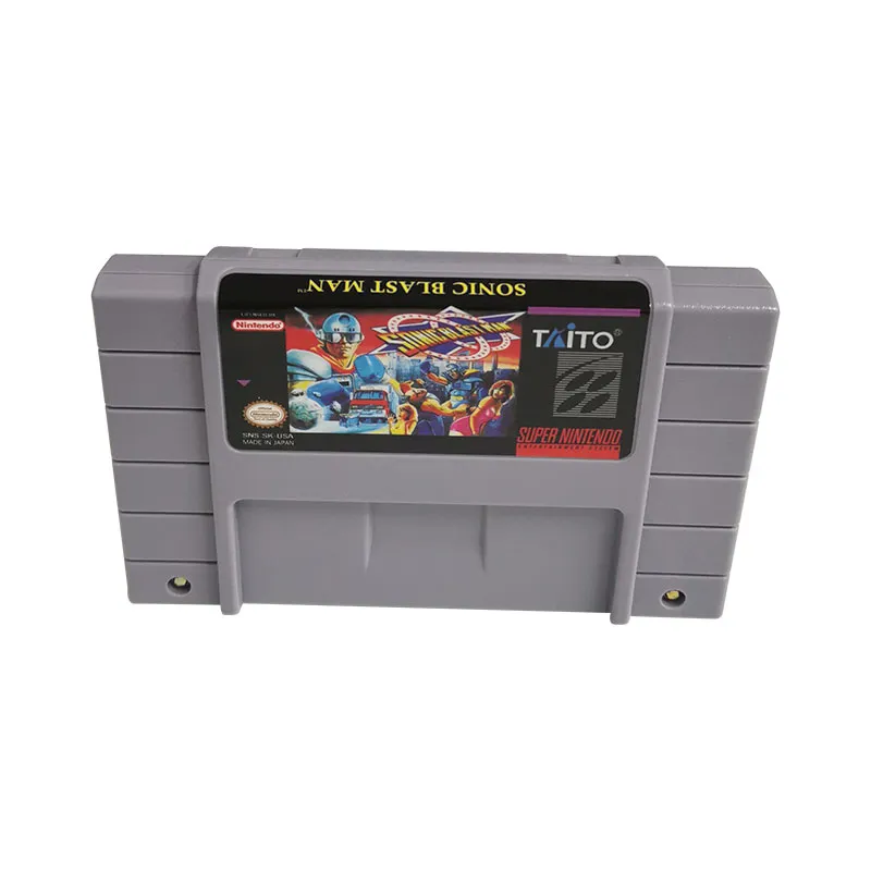 Sonic Blast Man SNES For Super Nintendo Entertainment System - 16 Bit US Version Game Cartridge