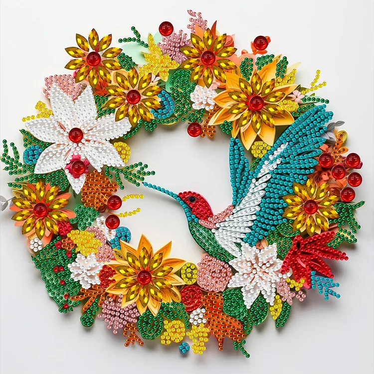 Aniaml Hummingbird Owl Peacock 30*30CM(Canvas) Special Shaped Drill Diamond Painting gbfke