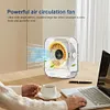 Desk Fan LED Display Portable Table Desktop Air Circulator Fan Quiet Small Fan
