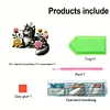 (US Local)Black Cat 2D Flat Diamond Painting Door Corner Sign DIY Door Frame Decoration