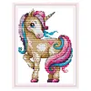 Unicorn-14CT Stamped Cross Stitch Kit(17*14cm)