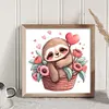(Stamped/Counted) Sloth - 18CT Cross Stitch 20*20cm/7.87*7.87in