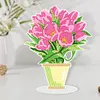 >SALE<DIY Diamonds Painting Ornaments Handmade Acrylic Flower(Pink Tulip)