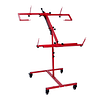 [US Local Warehouse] Multifunction Paint Stand Bumper Stand Adjustable 90 Degree Rotating Paint Holder with 4 Wheels Hang Automotive Panels Fenders Bumpers Car Parts