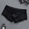 Men's Ice Silk Underwear Quick Dry Boxer Brief Bulge Underwear Pouch T Underpants Shorts