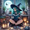 (US Local)Girl 5D DIY Full Round Drill Big Size Diamond Painting Kit Home Decor Art Craft 50x50cm
