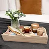(35*24.5cm)Wooden Retro Mandala Pattern 5D DIY Diamond Painting Serving Tray with Handle Kit