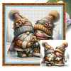 (Multi Style)Goblin And Aniaml-Full Embroidery 3 Strands 11CT Stamped Cross Stitch-45*45CM