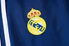 Joyfball 2025/2026 Kids Size Real Madrid Long Zipped Jacket Retro Version Royal Blue Soccer Jersey  1:1 Thai Quality 