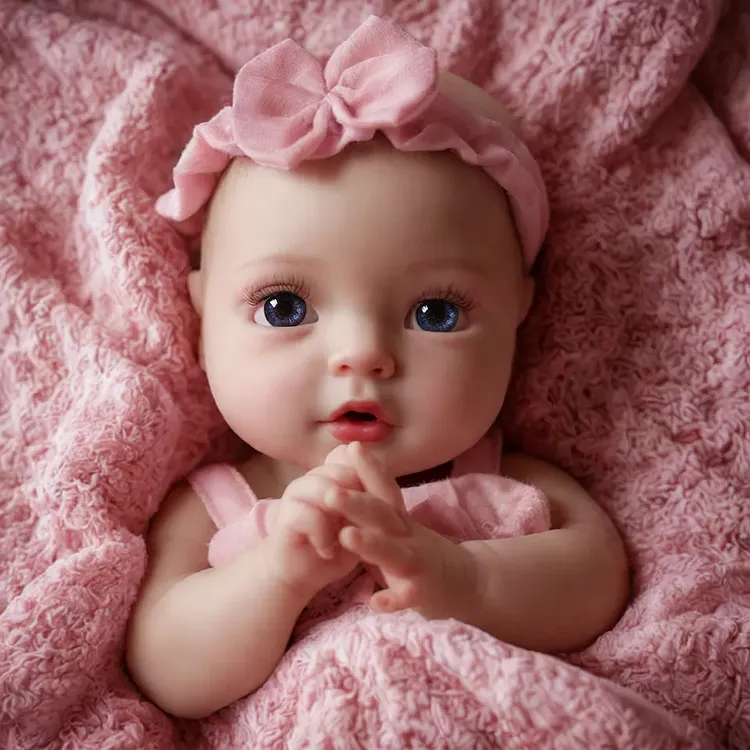 Babeside Terry 12"/16" Realistic Silicone Smiling Baby Little Infant Girl Building Lovely Memories