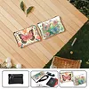 2pcs DIY Diamond Art Diamond Dot Card Pack Diamond Painting Pouch (Flower Butterfly)