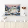 Snow Scene-11CT Stamped Cross Stitch-50*60cm