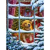 >SALE<5D DIY Full Round Drill Diamond Painting Dog Kit Home Decoration 30x40cm
