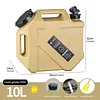 10L Camping Water Jug with Faucet Portable Water Tank for Vehicle Car Camping
