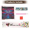 Diamond Painting -DIY Round Drill Colorful Dragonfly(40*40CM)