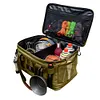 20L Camping Kitchen Organizer Trunk Organizer for Camping Picnic (Khaki)
