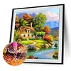 Diamond Painting-DIY Full Round Drill Relaxing Village