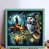 Owl Castle-11CT Stamped Cross Stitch 40*40cm