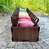 Wooden Bobbin Set with Animal Shapes for DIY Sewing Storage Tool (Cat)