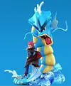 1/20 Scale World Zukan Lance & Gyarados - Pokemon Resin Statue - QN Studios