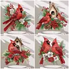 5D DIY Diamond Painting Special Shape Desk Ornament Cardinal Bird Decor Kit