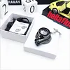Car Turbo Cigarette Lighter USB Rechargeable Windproof Flameless Arc Lighter Keychain