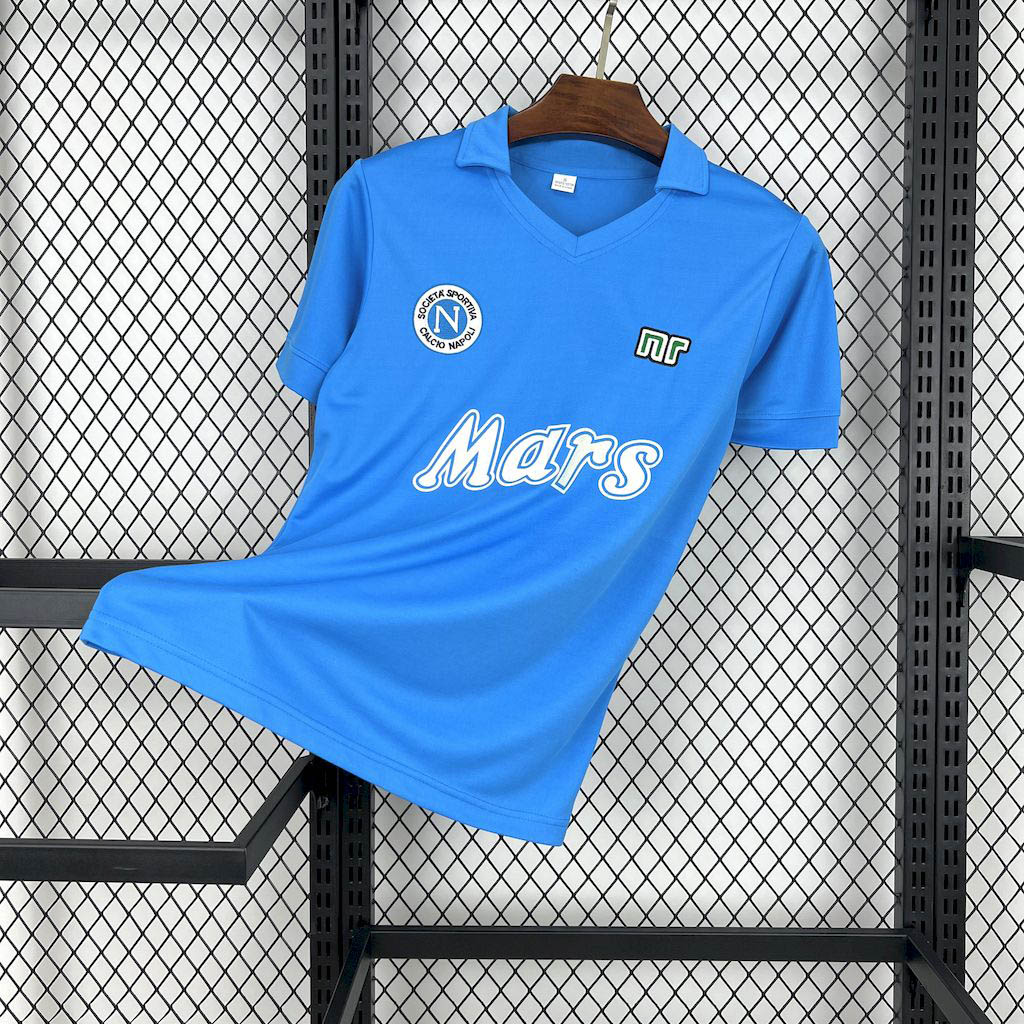 1988-1989 Retro SSC Napoli Home Football Shirt 1:1 Thai Quality Maxi Kit