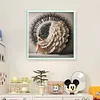 (Multi Style)Piano Girl-Full Embroidery 3 strands 11CT Stamped Cross Stitch-50*50CM