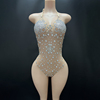 GOOSHOE Jumpsuit With Halter Backless Rompers Women Jumpsuit Crystal Women Shorts Rompers For Seaside