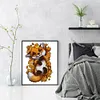 Fox In Autumn-14CT Stamped Cross Stitch 38*47cm/14.96*18.5in(Brand)