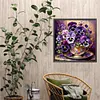 (US Local)Paint By Numbers Kit On Canvas DIY Oil Art Phalaenopsis Picture Decor40x40cm
