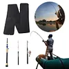 Double Layer Fishing Rod Bag Folding Storage Bag Fishing Rod Case Carrier(110cm)