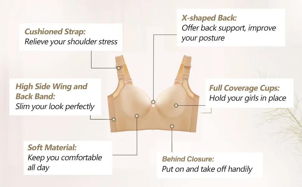 🔥BUY 1 GET 1 FREE🔥-Hide Back Fat Full Back Coverage-Deep Cup Bra