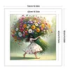 Daisy Girl-11CT Stamped Cross Stitch 50*50cm/19.69*19.69in