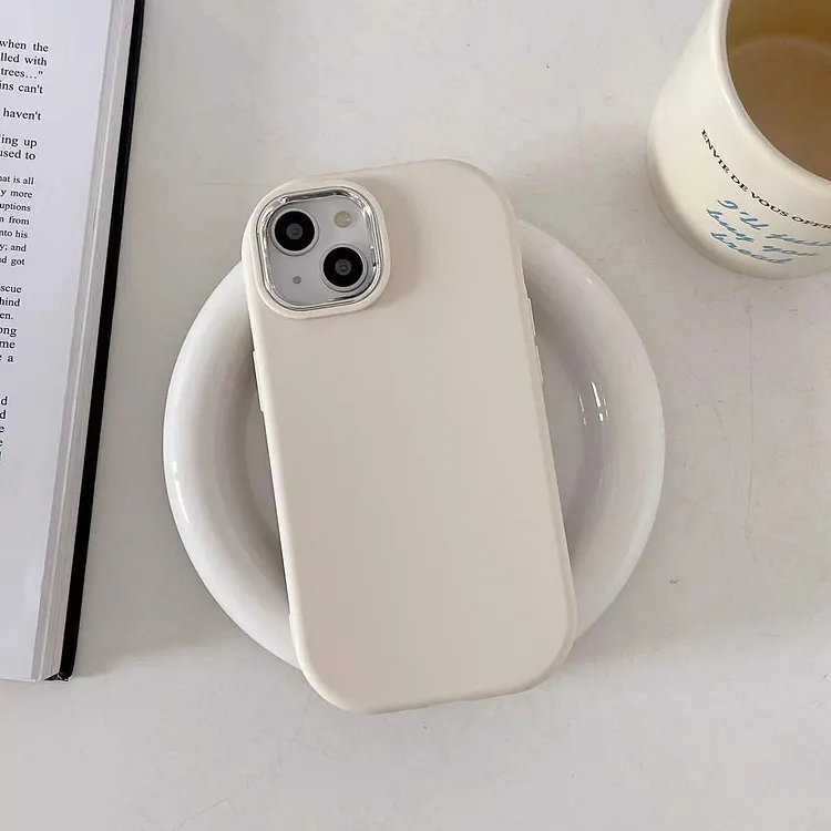 Solid Color Circle Phone Case For iPhone