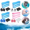 Swim Training Pull Buoy Adjustable Strap Hand Paddles 5-Layer Pull Buoy for Pool