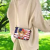 (US Local)Special Shape Highland Yak 5D DIY Diamond Painting Clutch Bag for Women Girls