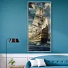(Big Size) Sailing Ship - Full Round Diamond Painting  40*80cm